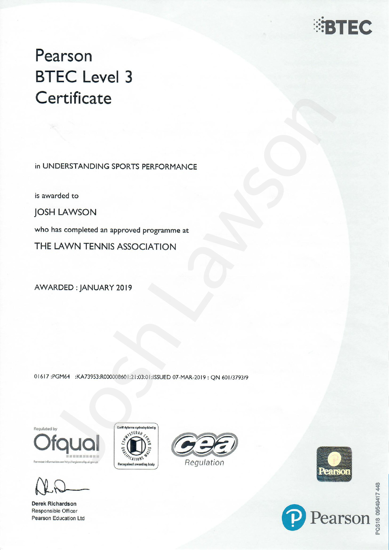 Coaching Certificate